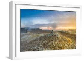 Landscape of Geothermal Hot Springs, Mud Pots and Fumaroles, Namaskard by Lake Myvatn, Iceland-Ragnar Th Sigurdsson-Framed Photographic Print