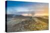 Landscape of Geothermal Hot Springs, Mud Pots and Fumaroles, Namaskard by Lake Myvatn, Iceland-Ragnar Th Sigurdsson-Stretched Canvas