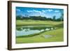 Landscape of Golf Links-WizData-Framed Photographic Print