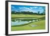 Landscape of Golf Links-WizData-Framed Photographic Print