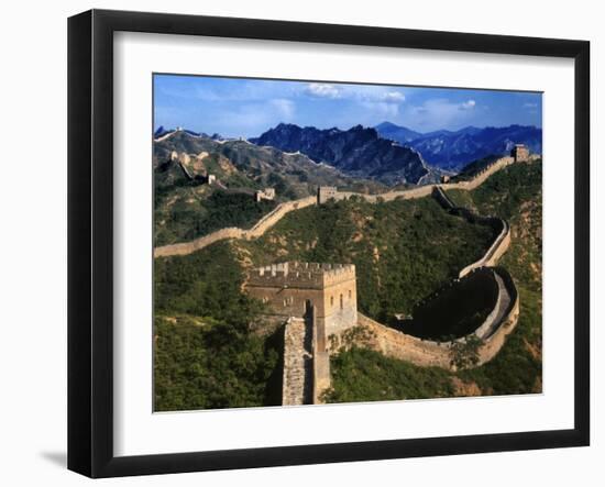 Landscape of Great Wall, Jinshanling, China-Keren Su-Framed Photographic Print