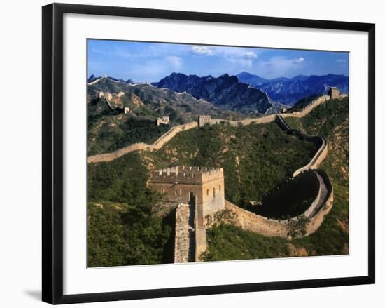 Landscape of Great Wall, Jinshanling, China-Keren Su-Framed Photographic Print