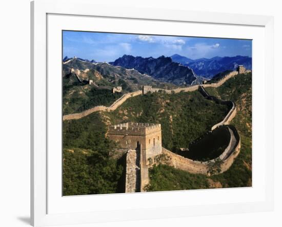 Landscape of Great Wall, Jinshanling, China-Keren Su-Framed Photographic Print