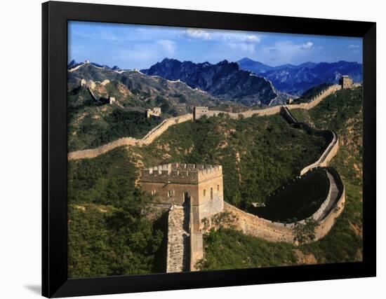 Landscape of Great Wall, Jinshanling, China-Keren Su-Framed Photographic Print