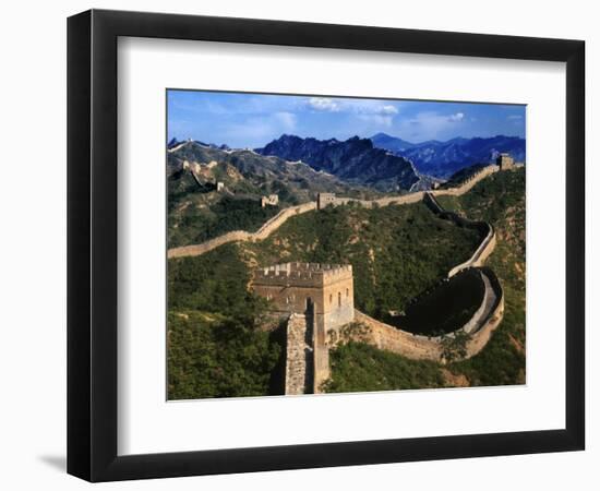 Landscape of Great Wall, Jinshanling, China-Keren Su-Framed Photographic Print