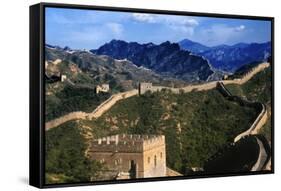 Landscape of Great Wall, Jinshanling, China-Keren Su-Framed Stretched Canvas