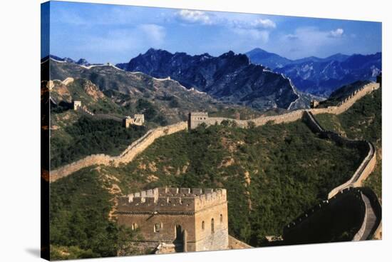 Landscape of Great Wall, Jinshanling, China-Keren Su-Stretched Canvas