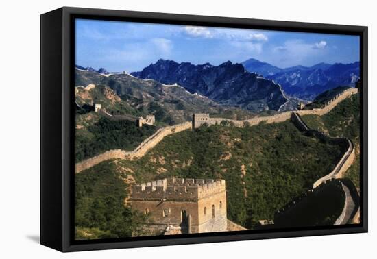 Landscape of Great Wall, Jinshanling, China-Keren Su-Framed Stretched Canvas