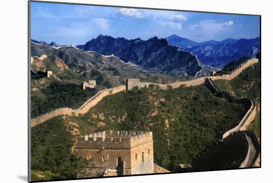 Landscape of Great Wall, Jinshanling, China-Keren Su-Mounted Photographic Print