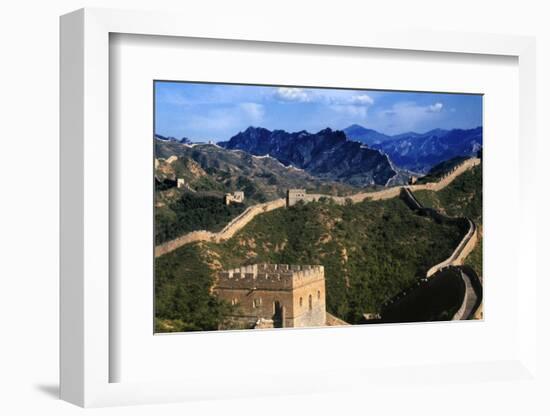 Landscape of Great Wall, Jinshanling, China-Keren Su-Framed Photographic Print