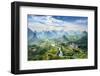 Landscape of Guilin, Li River and Karst Mountains. Located near Yangshuo County, Guilin City, Guang-aphotostory-Framed Photographic Print