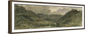 Landscape of Hills and Mountains in the Lake District-John Constable-Framed Premium Giclee Print