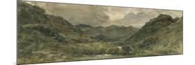 Landscape of Hills and Mountains in the Lake District-John Constable-Mounted Premium Giclee Print