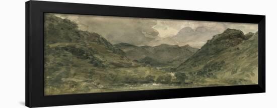 Landscape of Hills and Mountains in the Lake District-John Constable-Framed Giclee Print