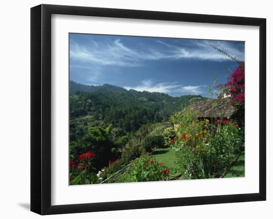 Landscape of Hills at Chichicastenango in Guatemala, Central America-Strachan James-Framed Photographic Print