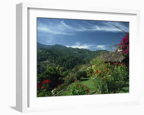 Landscape of Hills at Chichicastenango in Guatemala, Central America-Strachan James-Framed Photographic Print