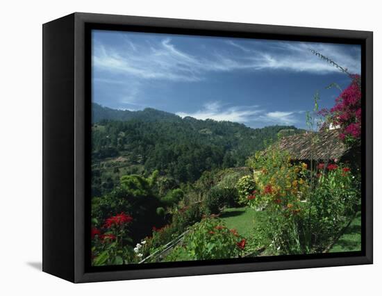 Landscape of Hills at Chichicastenango in Guatemala, Central America-Strachan James-Framed Stretched Canvas