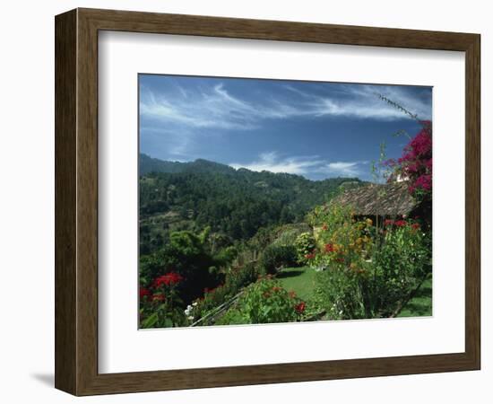 Landscape of Hills at Chichicastenango in Guatemala, Central America-Strachan James-Framed Photographic Print