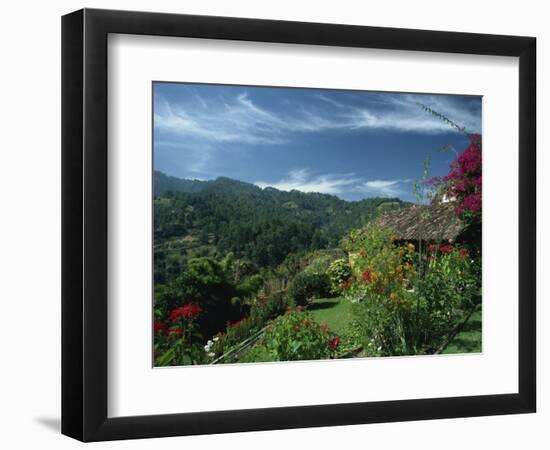 Landscape of Hills at Chichicastenango in Guatemala, Central America-Strachan James-Framed Photographic Print