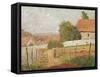 Landscape of Ile De France (Oil on Canvas)-Camille Pissarro-Framed Stretched Canvas