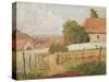 Landscape of Ile De France (Oil on Canvas)-Camille Pissarro-Stretched Canvas