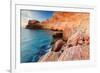 Landscape of island coastline, Sea of Cortez, Mexico-Claudio Contreras-Framed Photographic Print