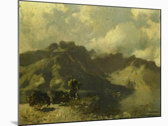 Landscape of Lake Maggiore-Giambattista-Mounted Giclee Print