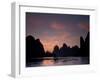 Landscape of Li River Under Sunrise, China-Keren Su-Framed Premium Photographic Print