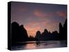 Landscape of Li River Under Sunrise, China-Keren Su-Stretched Canvas