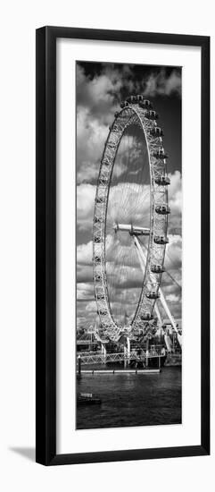 Landscape of London Eye - Millennium Wheel and River Thames - London - England - Door Poster-Philippe Hugonnard-Framed Photographic Print