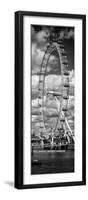 Landscape of London Eye - Millennium Wheel and River Thames - London - England - Door Poster-Philippe Hugonnard-Framed Photographic Print