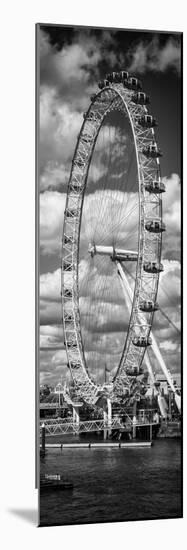 Landscape of London Eye - Millennium Wheel and River Thames - London - England - Door Poster-Philippe Hugonnard-Mounted Photographic Print