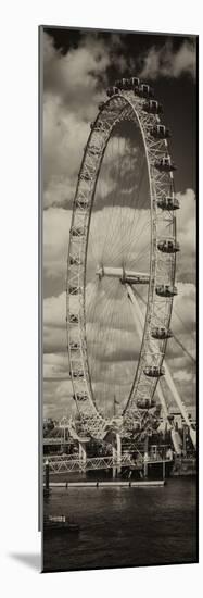 Landscape of London Eye - Millennium Wheel and River Thames - London - England - Door Poster-Philippe Hugonnard-Mounted Photographic Print