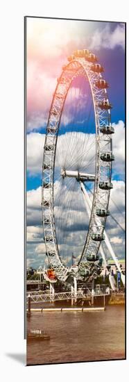 Landscape of London Eye - Millennium Wheel and River Thames - London - England - Door Poster-Philippe Hugonnard-Mounted Photographic Print