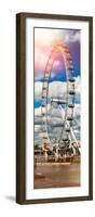 Landscape of London Eye - Millennium Wheel and River Thames - London - England - Door Poster-Philippe Hugonnard-Framed Photographic Print