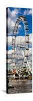 Landscape of London Eye - Millennium Wheel and River Thames - London - England - Door Poster-Philippe Hugonnard-Stretched Canvas