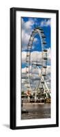 Landscape of London Eye - Millennium Wheel and River Thames - London - England - Door Poster-Philippe Hugonnard-Framed Photographic Print
