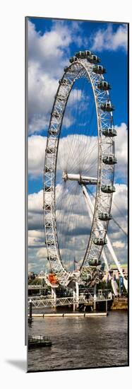 Landscape of London Eye - Millennium Wheel and River Thames - London - England - Door Poster-Philippe Hugonnard-Mounted Photographic Print