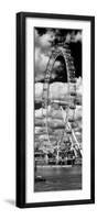 Landscape of London Eye - Millennium Wheel and River Thames - London - England - Door Poster-Philippe Hugonnard-Framed Photographic Print