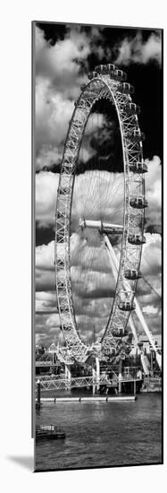 Landscape of London Eye - Millennium Wheel and River Thames - London - England - Door Poster-Philippe Hugonnard-Mounted Photographic Print