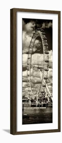 Landscape of London Eye - Millennium Wheel and River Thames - London - England - Door Poster-Philippe Hugonnard-Framed Photographic Print