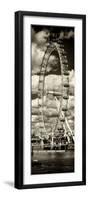 Landscape of London Eye - Millennium Wheel and River Thames - London - England - Door Poster-Philippe Hugonnard-Framed Photographic Print