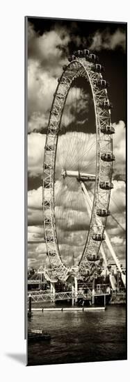 Landscape of London Eye - Millennium Wheel and River Thames - London - England - Door Poster-Philippe Hugonnard-Mounted Photographic Print