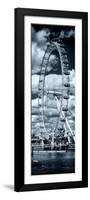 Landscape of London Eye - Millennium Wheel and River Thames - London - England - Door Poster-Philippe Hugonnard-Framed Photographic Print