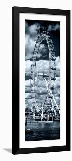 Landscape of London Eye - Millennium Wheel and River Thames - London - England - Door Poster-Philippe Hugonnard-Framed Photographic Print