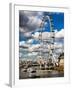 Landscape of London Eye - Millennium Wheel and River Thames - London - England - United Kingdom-Philippe Hugonnard-Framed Photographic Print