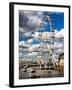 Landscape of London Eye - Millennium Wheel and River Thames - London - England - United Kingdom-Philippe Hugonnard-Framed Photographic Print