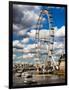 Landscape of London Eye - Millennium Wheel and River Thames - London - England - United Kingdom-Philippe Hugonnard-Framed Photographic Print