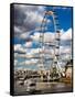 Landscape of London Eye - Millennium Wheel and River Thames - London - England - United Kingdom-Philippe Hugonnard-Framed Stretched Canvas