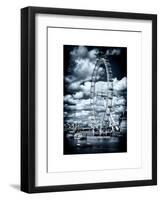 Landscape of London Eye - Millennium Wheel and River Thames - London - England - United Kingdom-Philippe Hugonnard-Framed Art Print